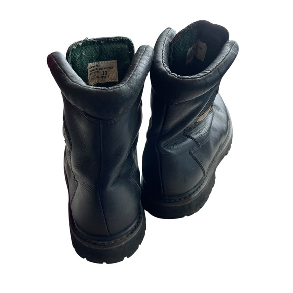 Harley-Davidson Men’s Black Leather Lace-Up Motorcycle Boots Size 10 main image 4